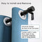 Bryondeth Standard Curtain Rod & Wall Bracket SMALL WCR48B - BLACK - Like New
