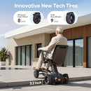 TIVARO EW8001 ELECTRIC WHEELCHAIR FOR ADULTS, DUAL MOTOR, - Scratch & Dent