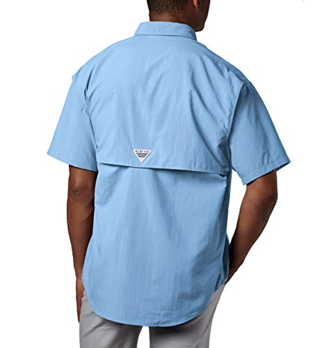 COLUMBIA MEN'S BAHAMA II SHORT SLEEVE SHIRT - SIZE: MEN XL - LIGHT BLUE - Brand New