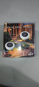 GENERIC 4 PACK 8 LED SOLAR GROUND OUTDOOR SOLAR BURIED LIGHT 4 PACK - WARM LIGHT - Like New