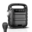 TOPTECH KARAOKE 6-WIRELESS SPEAKER EXTRA BASS PLAY TIME BUILT CHANGING LIGHTS - Like New