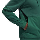 FQ0157 Adidas Men Team Issue Hoody Fleece Dark Green/White L - Like New