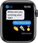 Apple Watch SE GPS 44mm Space Gray Aluminum Case with Black Sport Band - Like New
