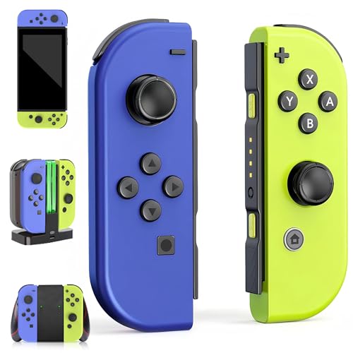 FAREMOCI SWITCH CONTROLLER REPLACEMENT FOR SWITCH OLED LITE - BLUE/YELLOW - Like New