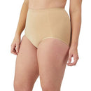 BALI 2-PACK ULTRA-FIRM CONTROL SEAMLESS SHAPING BRIEF PANTY SIZE: WOMEN L - NUDE - Like New