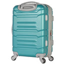 OLYMPIA U.S.A DENMARK 22" EXPANDABLE LIGHTWEIGHT CARRY ON SUITCASE - TEAL - Brand New