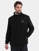 VENUSTAS ZIPPER UP HEATED FLEECE JACKET FOR MEN 7.4V - SIZE: MEN 3XL - BLACK - Like New