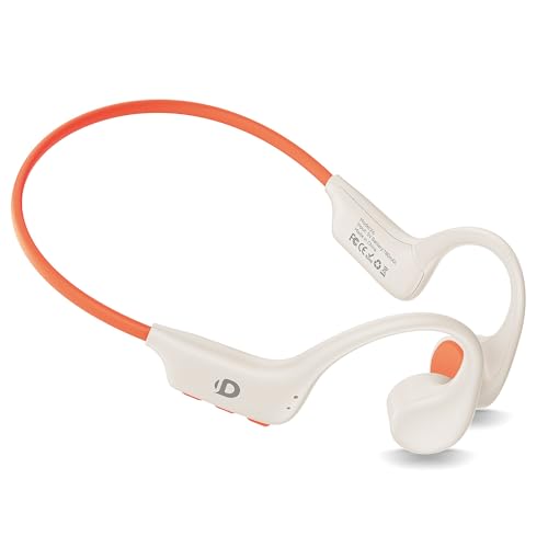 DEMICEA OPEN EAR SPORT HEADPHONES WIRELESS BONE CONDUCTION EARPHONES X6 - ORANGE - Like New