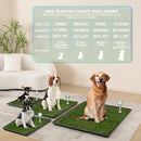 HQ4us Dog Grass Pad with Tray Large 34”×23” Dog Litter Box, 2×Artificial Grass - Like New
