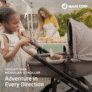 MAXI-COSI TAYLA MAX MODULAR STROLLER 4360-9323 CV451HRA - ONYX SAND - Like New