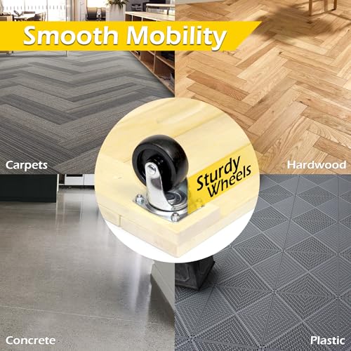 MAXWORKS 50952 1000 LBS. CAPACITY 24 IN. X 16 IN. FURNITURE MOVING DOLLY - WOOD - Like New