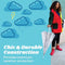 TOTES ADULT CLEAR BUBBLE UMBRELLA WITH DOME CANOPY AND LIGHTWEIGHT WIND RAIN - Brand New