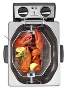 CUISINART CDF-500 ROTISSERIE FRYER STEAMER EXTRA LARGE - STAINLESS STEEL/SILVER - Like New