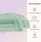 Sheets & Giggles Eucalyptus Sheets Full Size - Sage Green Like New