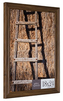 Gallery Solutions 16FP2210 18x24 Wall Hanging Picture Poster Frame, Walnut - Brand New