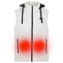HELIOS PAFFUTO HEATED VEST – UNISEX - SIZE S - WHITE - Scratch & Dent