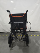 ELECTRIC WHEELCHAIR FOLDABLE ALL TERRAIN MOTORIZED WHEELCHAIRS - BLACK/ORANGE - Like New