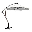CALIFORNIA UMBRELLA 9' ROUND ALUMINUM CANTILEVER UMBRELLA 360 ROTATION - WHITE - Like New