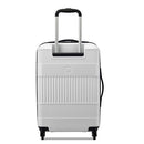 DELSEY PARIS UNITED COLORS OF BENETTON RIBBED HARDSIDE LUGGAGE SPINNER - WHITE - Brand New