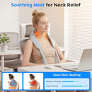 OHIELE CORDLESS NECK MASSAGER WITH HEAT 6D KNEADING SHIATSU NM2-CLOUD/GRAY - Brand New