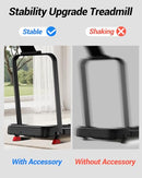 CURSOR FITNESS 15% INCLINE WALKING PAD TREADMILL WITH HANDLE BAR - BLACK - Like New