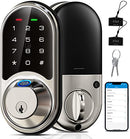 VEISE SMART LOCK FINGERPRINT DOOR LOCK 7-IN-1 KEYLESS RZ07 - SATIN NICKEL - Like New
