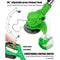 GENERIC 24V 650W LAWN ELECTRIC GRASS TRIMMER CORDLESS W/2 BATTERIES - GREEN - Like New
