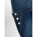 WONDER NATION GIRLS DENIM SHORTALL - SIZE: YOUTH XL (14-16) - DARK ENZYME - Brand New