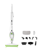 TOPPIN STEAM MOP - 10 IN 1 DETACHABLE HANDHELD STEAM CLEANER - WHITE/GREEN Like New