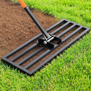 YACONA LAWN LEVELING RAKE, 30" X 10" HEAVY DUTY GARDEN LEVELER TOOL - BLACK - Like New