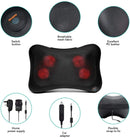 SULIVES SHIATSU BACK AND NECK MASSAGER,KNEADING MASSAGE PILLOW WITH HEAT - BLACK - Like New