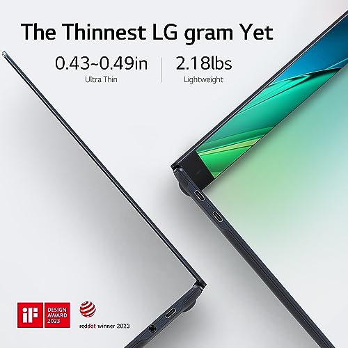 LG gram SuperSlim 15.6 FHD i7-1360P 32GB 2TB SSD 15Z90RT-K.ADB9U1, Neptune Blue - Like New