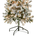 NATIONAL TREE COMPANY FIRST TRADITIONS PRE-LIT ACACIA FLOCKED TREE 6 FT - WHITE - Like New