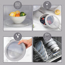 COOK WITH COLOR Mixing Bowls Set 12 Piece Plastic Nesting Bowls - Gray - Like New