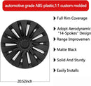 KLUTCHTECH COVERS 14-SPOKES WHEEL CAPS 19'' WHEEL HUB CAPS 4 PACK - MATTE BLACK - Like New