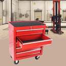 LAFENGYAN 5-DRAWER ROLLING TOOL CART WITH LOCKING BRAKES RED + STEEL CD-2205 - Like New
