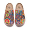W0107068 UIN Women Slip On Mules Comfortable Wide Toe Casual Art Shoes - 9 - Brand New