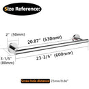Nolimas Polished Chrome Bath Towel Bar Single Bars Towel Rack Rod - 24" - Like New
