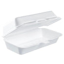 DART 72HT1 Hot Dog Foam Hinged Container 7.13 X 3.75 in (Case of 500) White - Brand New