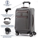 Travelpro Platinum Elite Softside Expandable Carry on Luggage Gray 20" - Like New
