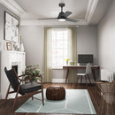 Hunter 52" Aeronaut Outdoor Smart Ceiling Fan, LED Light, Remote, Black - Like New