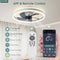 Low Profile Ceiling Fans with Lights and Remote,19.7in Flush Mount LED Dimmable - Like New