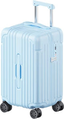 Krute Carry on Luggage PC+ABS Suitcases with Double Spinner Wheels 22x14x9 - Brand New