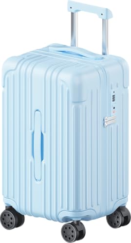 Krute Carry on Luggage PC+ABS Suitcases with Double Spinner Wheels 22x14x9 - Brand New