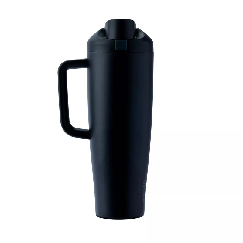 OWALA 40OZ FREESIP TUMBLER STAINLESS STEEL WATER BOTTLE - VERY VERY DARK - Like New