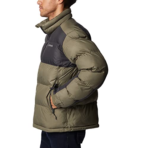 COLUMBIA MEN'S PIKE LAKE II JACKET - STONE GREEN/SHARK - MEDIUM - Brand New