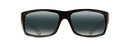 MAUI JIM POLARIZED MEN'S AND WOMEN'S WORLD CUP WRAP 64MM - MARLIN/GRAY POLARIZED - Like New