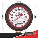 Longacre 52-52002 Liquid Filled 2-1/2 Tire Gauge, 0-60 psi - Brand New