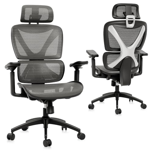 GABRYLLY Ergonomic Office Chair Big and Tall Mesh Chair 定圓形 with Lumbar - Like New
