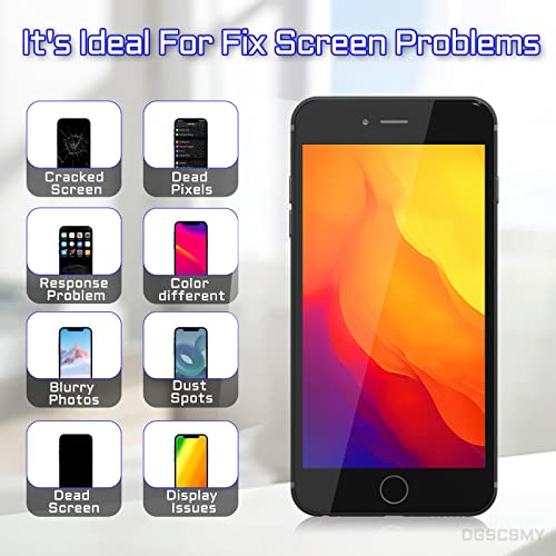 DGSCSMY FOR IPHONE 8 PLUS 5.5" SCREEN REPLACEMENT KIT - BLACK - Like New